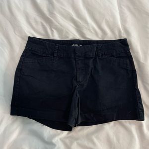 Black chino shorts